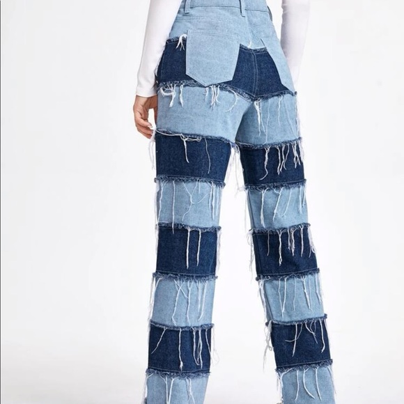 Patch work denim jeans - Picture 1 of 2